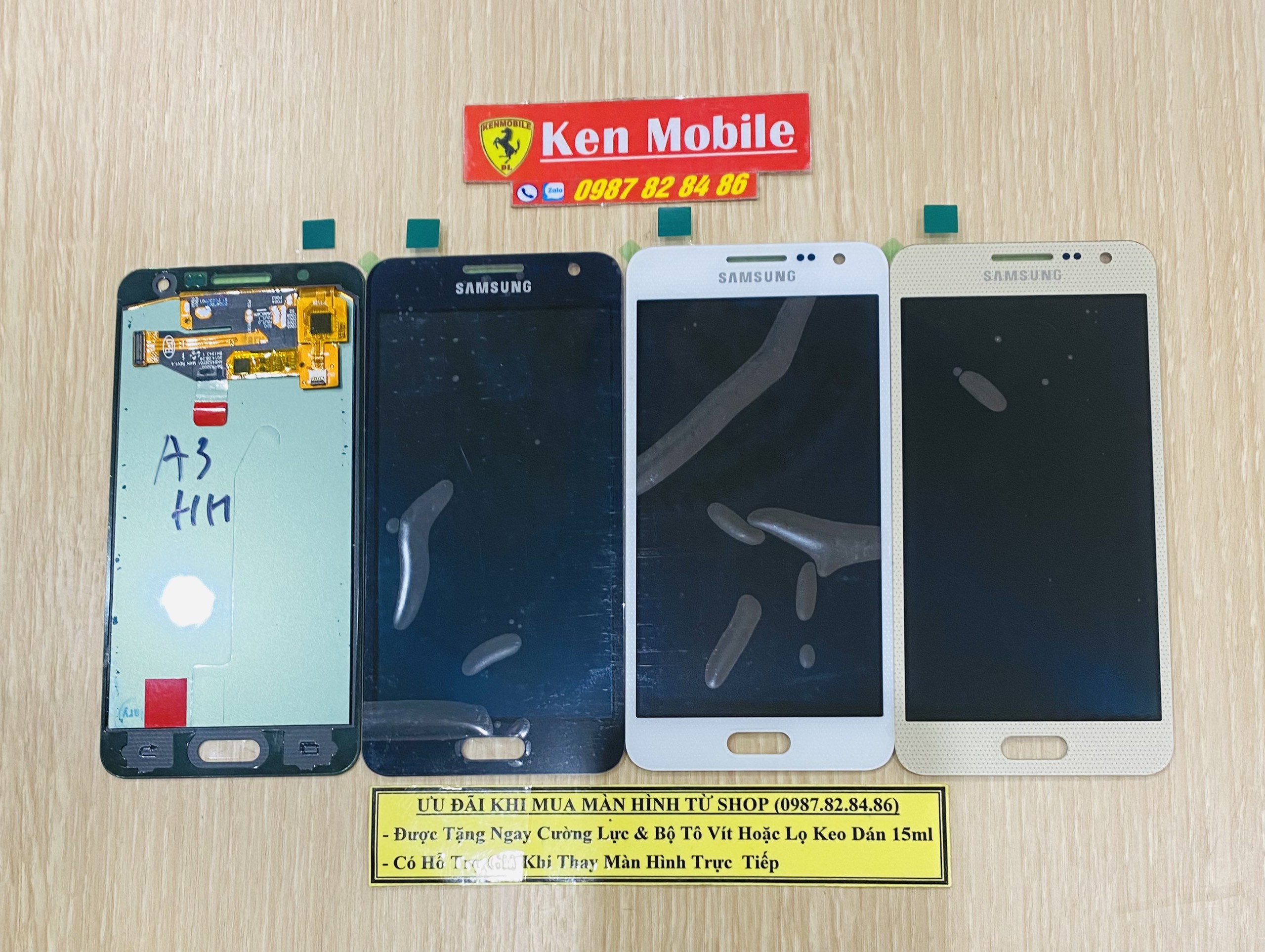 Màn hình nguyên bộ samsung a3 2015 / a300, loại oled - 2ic