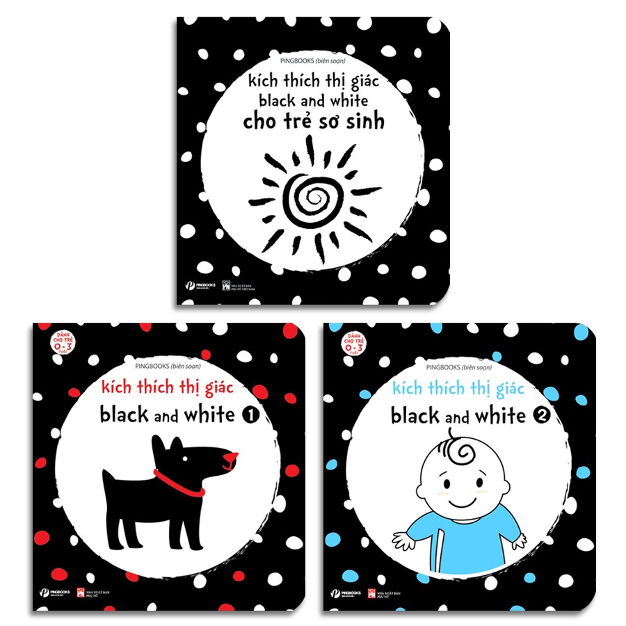 Sách - Kích thích thị giác black and white cho trẻ sơ sinh