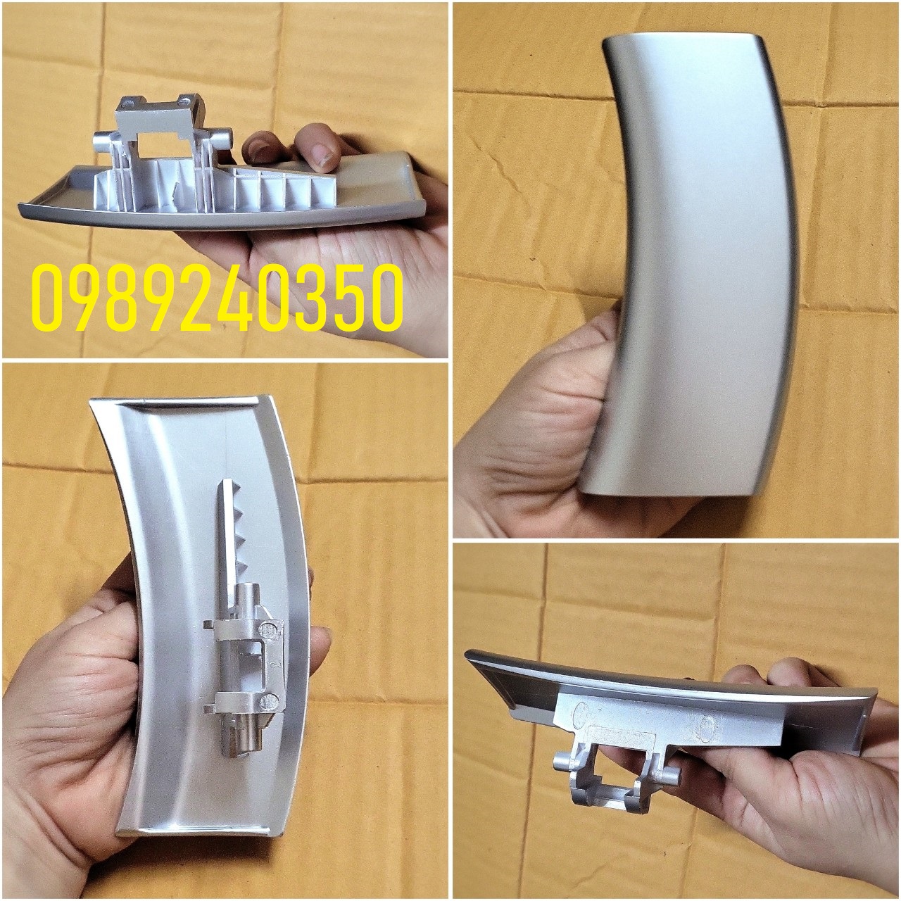 Tay nắm cửa máy giặt electrolux màu ghi ewf 10751, 10741, 85761 chính hãng
