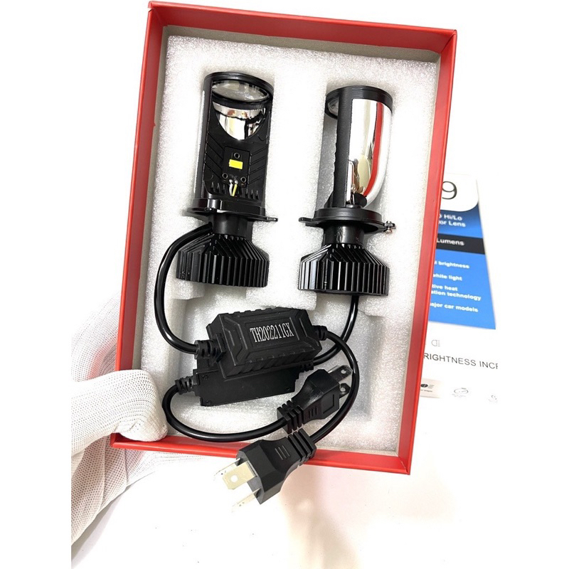 Bóng Đèn Pha Led Bi Cầu Mini T9 Siêu Sáng 12V - 24V 36W ( Chân H4 ) Chính Hãng