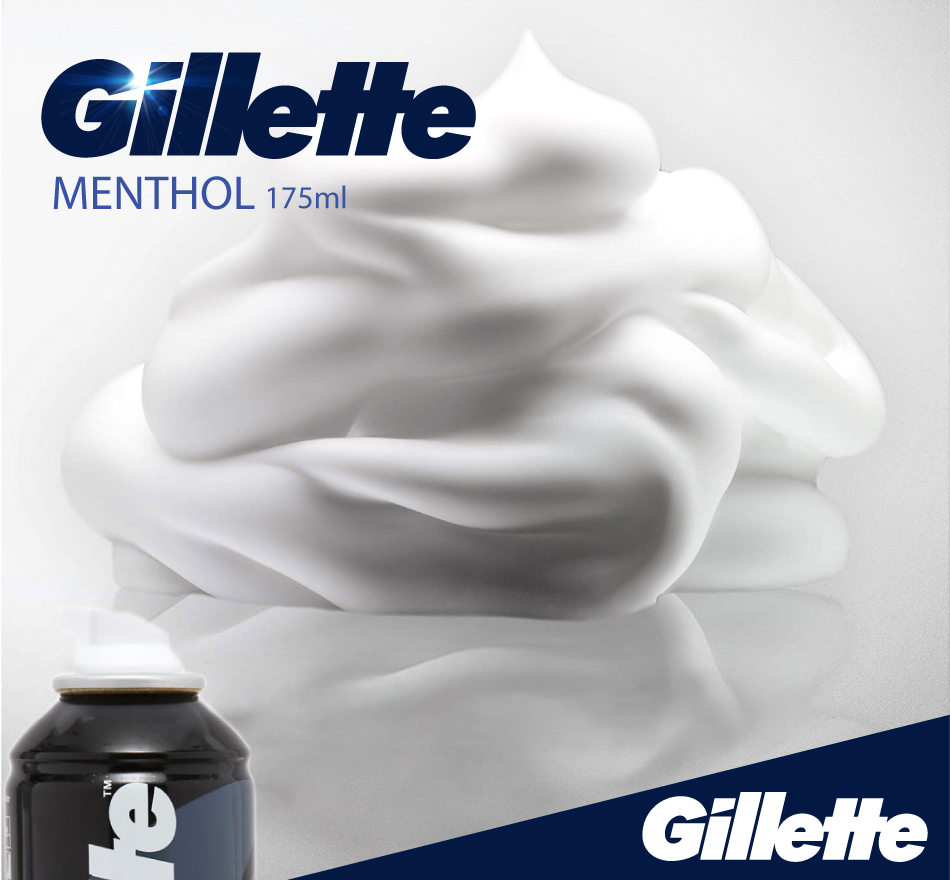 Bọt Cạo Râu Gillette Hương Bạc Hà 175g