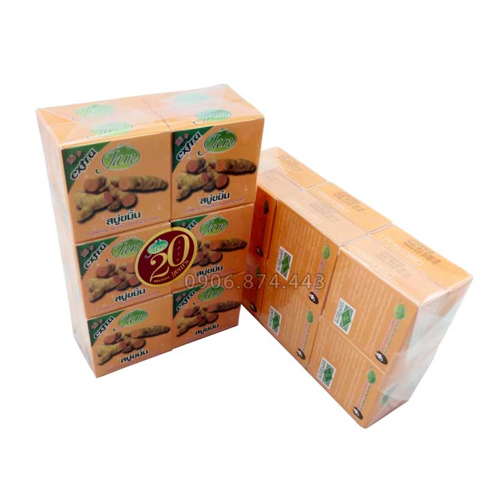 【HOT】 Lẻ 1 Cục Xà Phòng (Xà Bông) Cám Nghệ Jam Extra Thái Lan