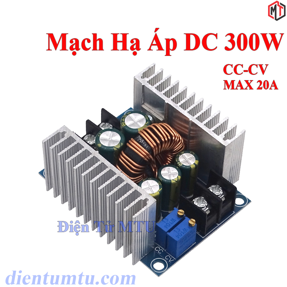 Mạch hạ áp - giảm áp 300W 20A Module buck DC DC 6-40V xuống 1.2-36v