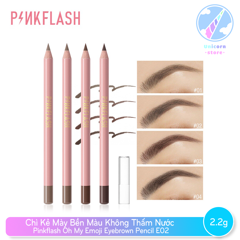 Chì Kẻ Mày Bền Màu Không Thấm Nước Pinkflash Oh My Emoji Eyebrown Pencil E02