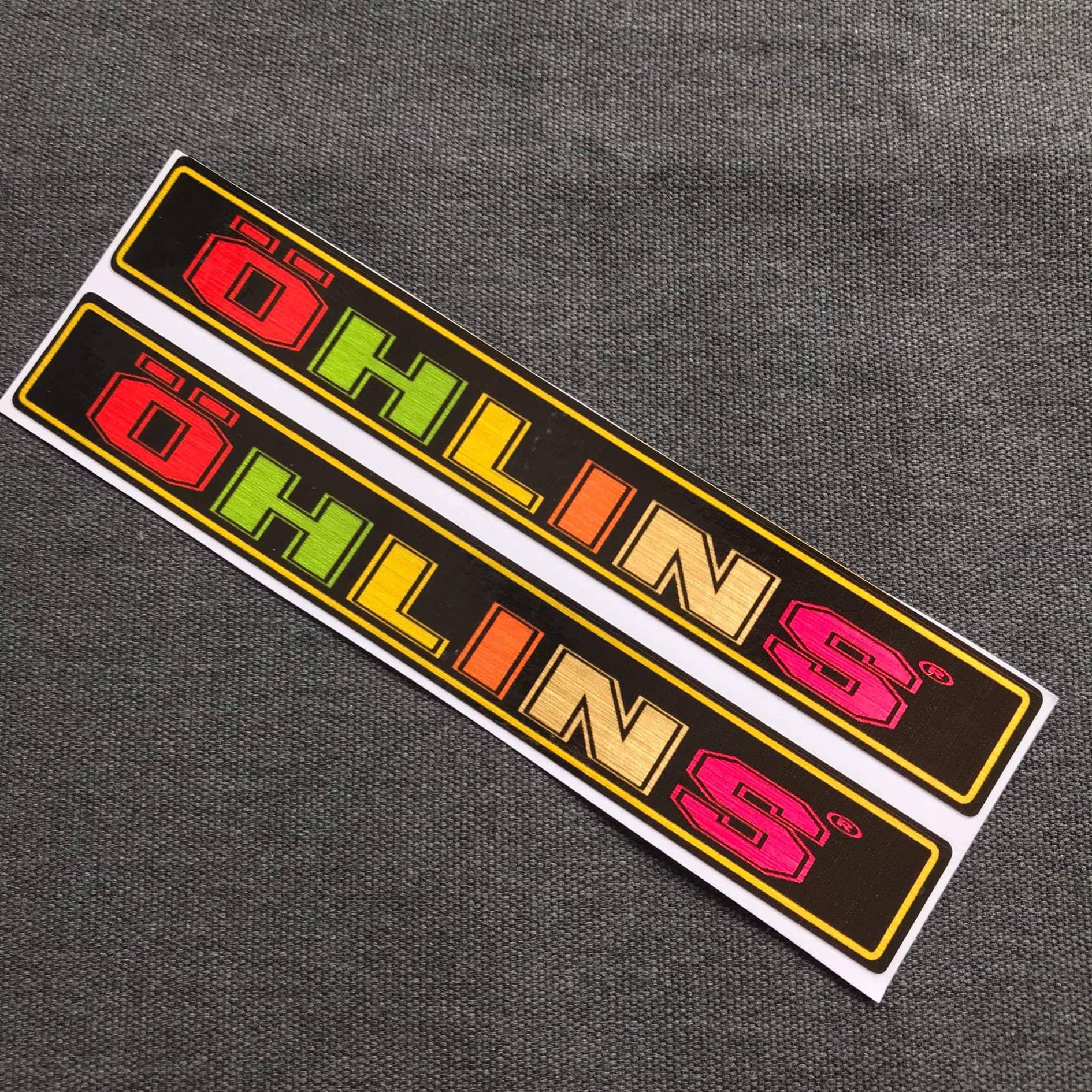 [HCM]Tem dán phuộc OHLIN 7 MÀU RỰC RỠ TRANG TRÍ CHO NHIỀU DÒNG XE.