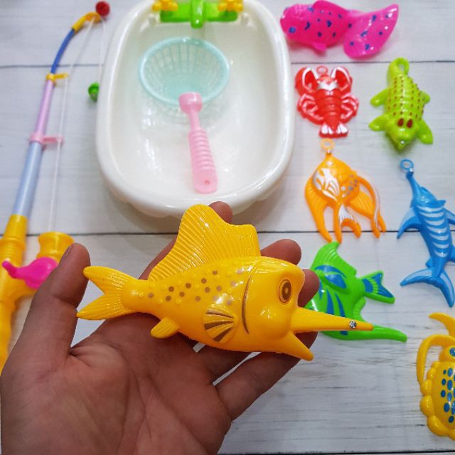 Đồ Chơi Câu Cá Nhựa Loại Thau Đựng