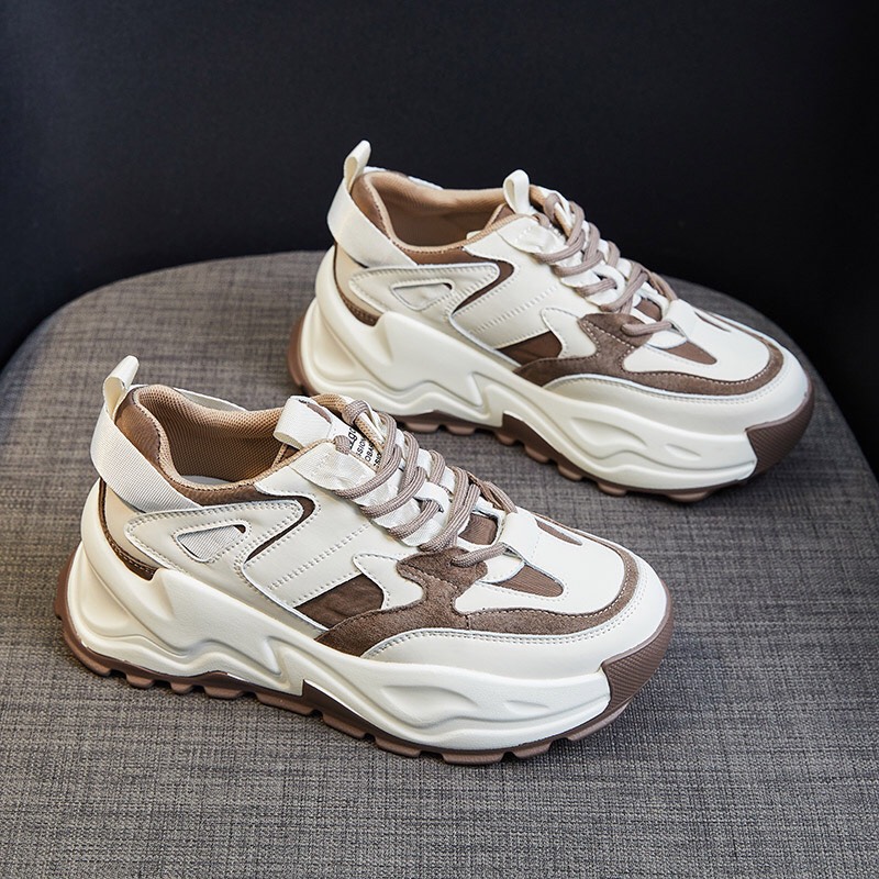 giày nữ sneaker phối màu đế độn mã mới 2022 AS3