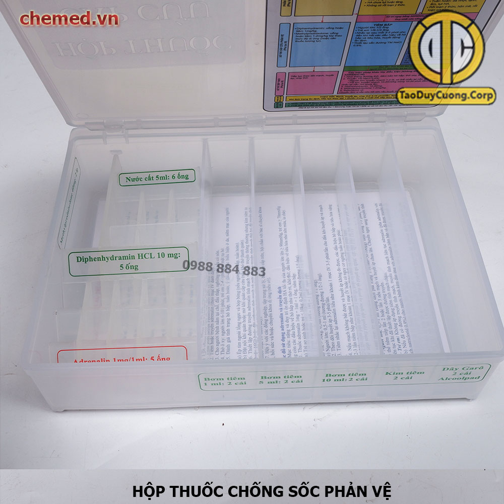 Hộp đựng thuốc chống phản vệ, Hộp cấp cứu chống phản vệ