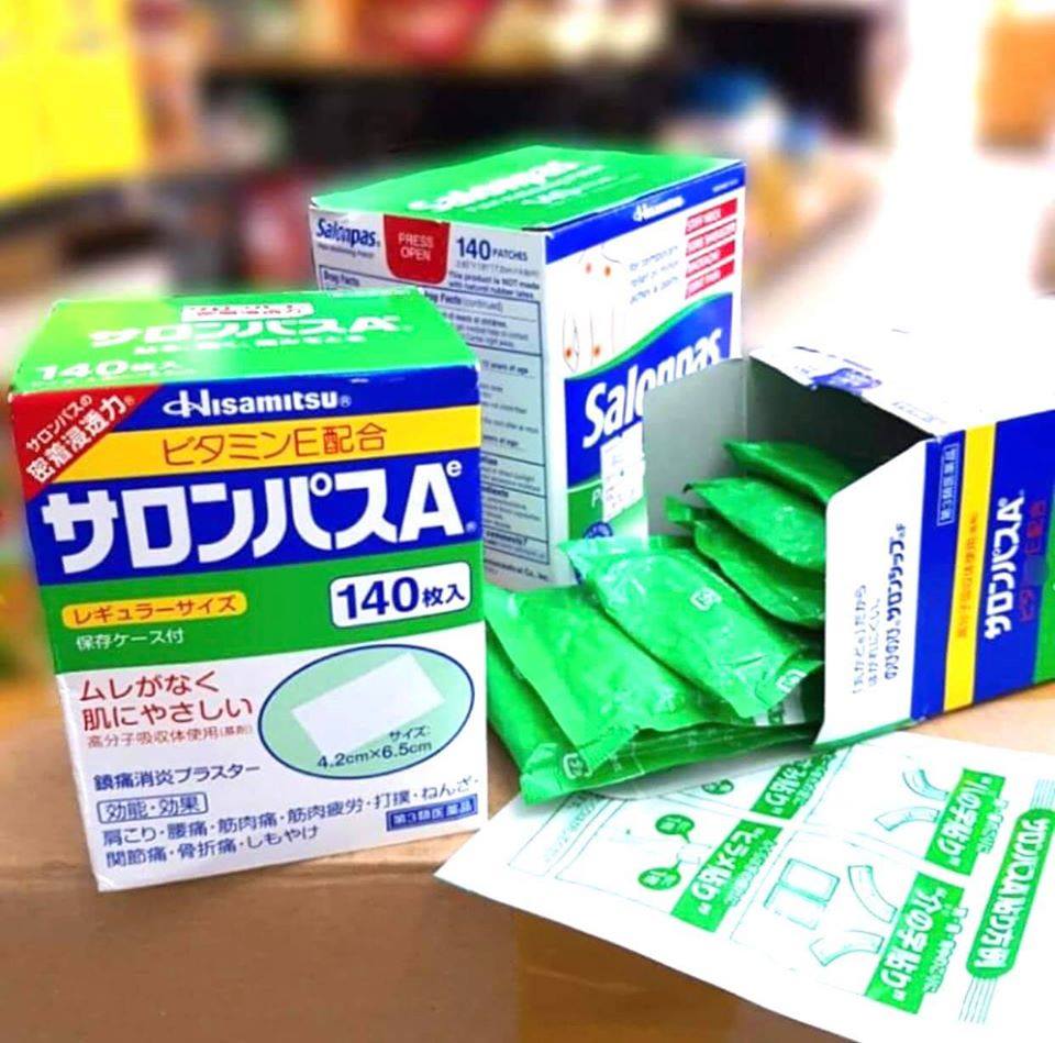 [HCM]Miếng Dán Salonpas Hisamitsu Nhật Bản 140 Miếng