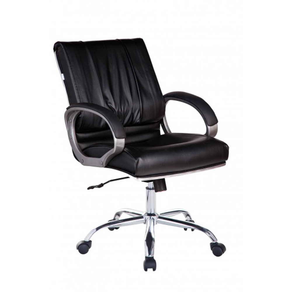 [Freeship] Ghế Trưởng phòng xoay nâng hạ IBIE ID332 tay ốp xi, chân inox, lưng nệm bọc da PU cao cấp