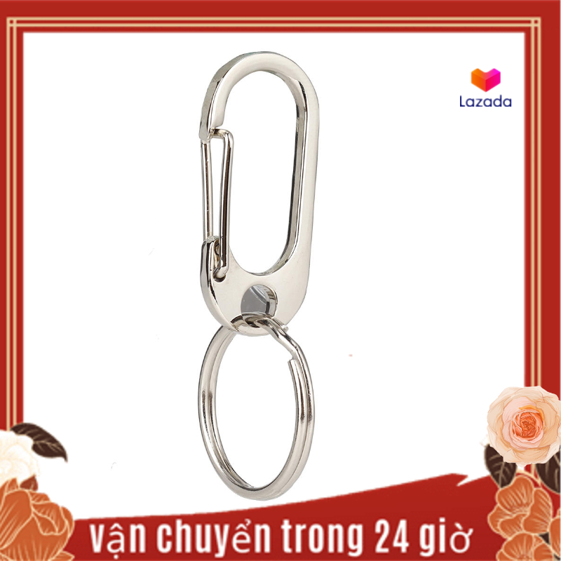 「cheap price」Outdoor Alloy Quick Release Carabiner Key Buckle Clip Keyring Key Ring Climbing Accessory