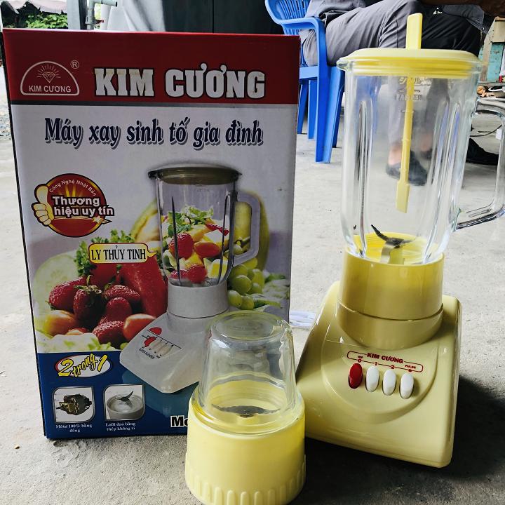 [HCM]MÁY XAY SINH TỐ KIM CƯƠNG KC-T02 LY THỦY TINH- 1 LÍT -350W MÁY MẠNH XAY RẤT ÊM DỂ SỬ DỤNG