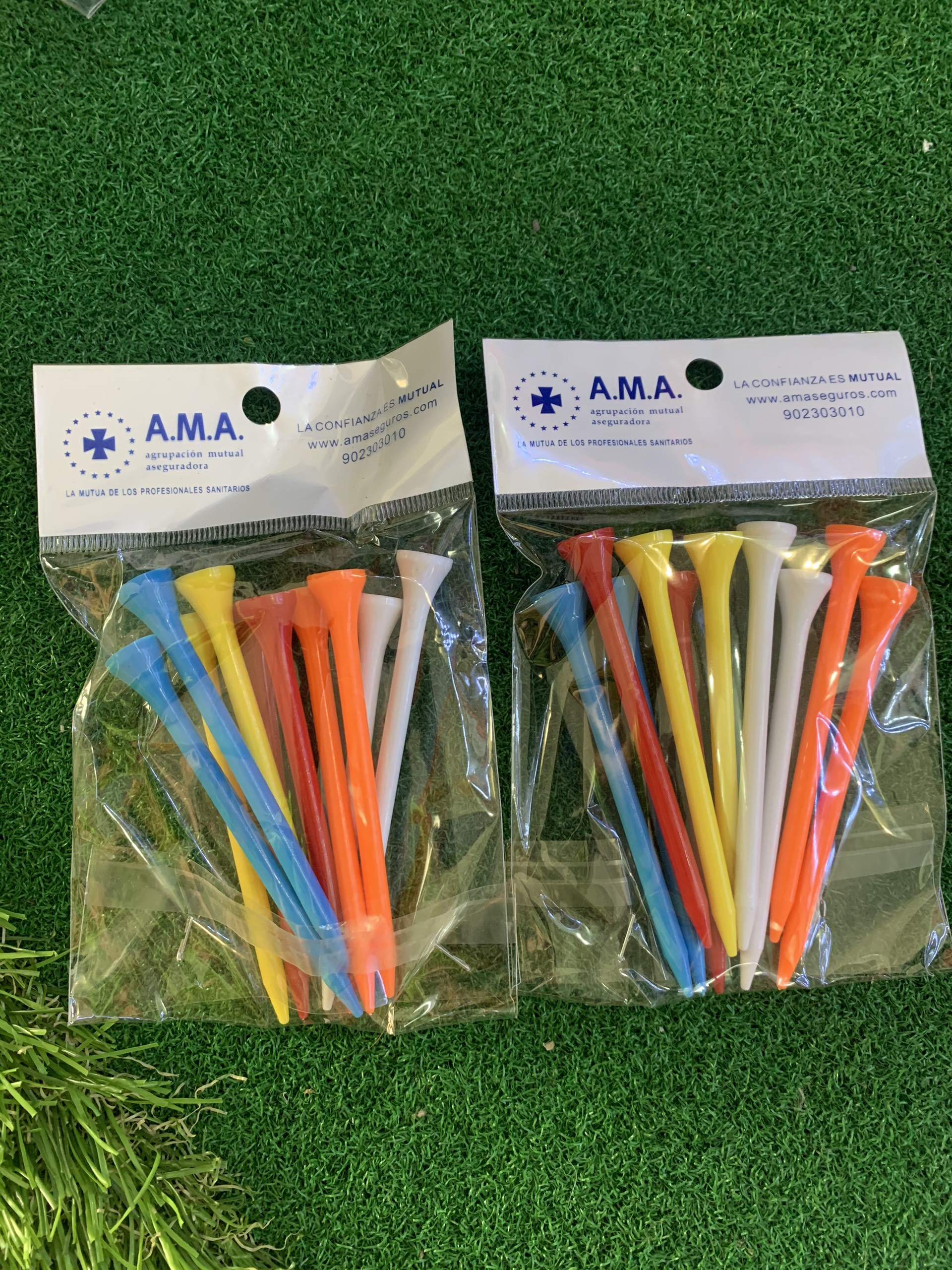 Tee golf gói 10 chiếc chất nhựa ngắn/dài