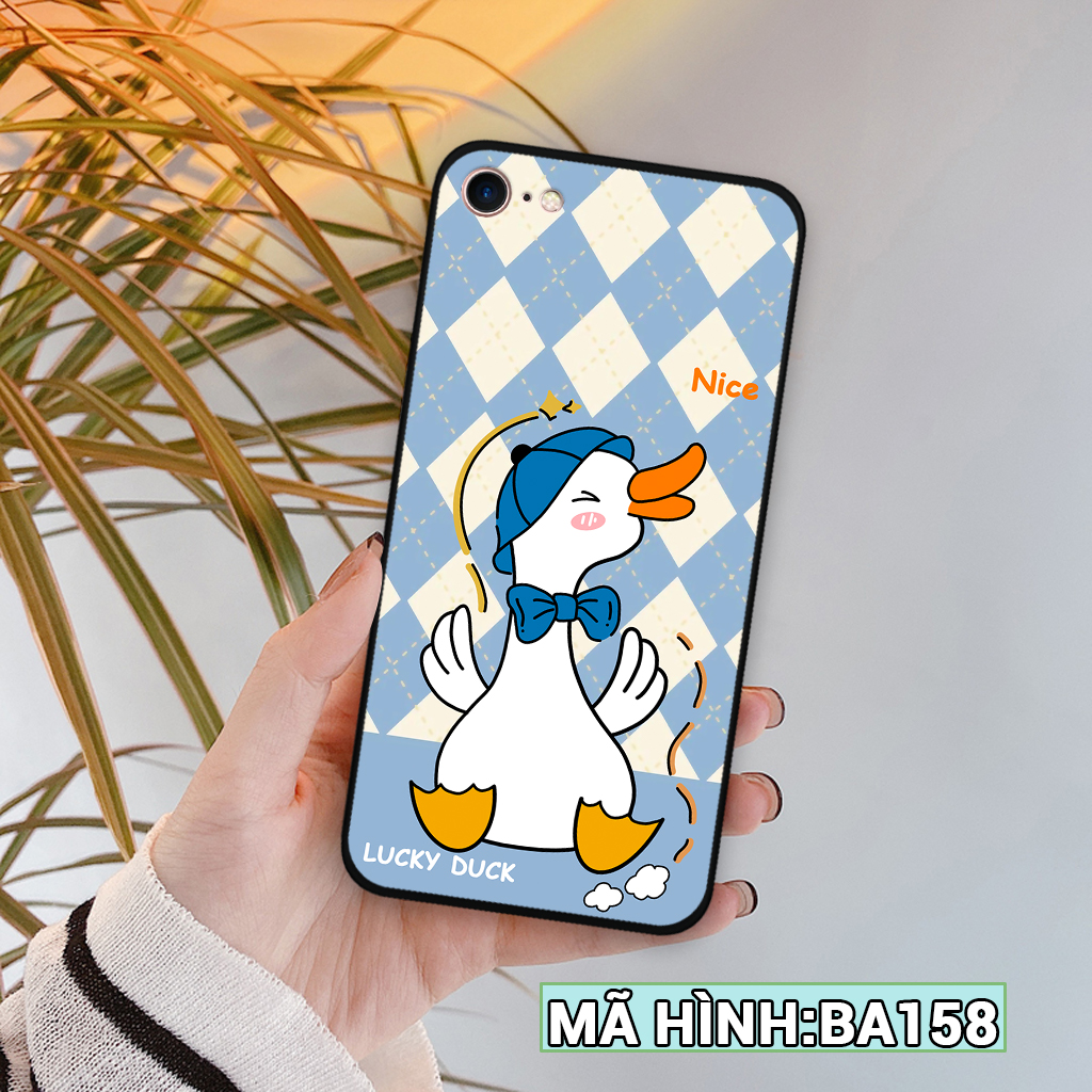 Ốp lưng iphone 5/ 5s/ 6/ 6s/ 6 plus/ 6s plus/ 7/ 8/ se 2020 hình caro gấu, vịt thời trang, dễ thương