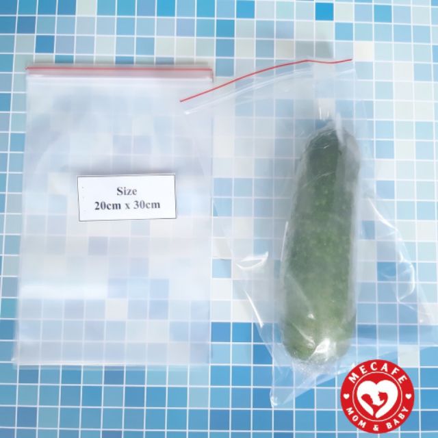 (Ảnh thật) 500gr Túi Zip Viền Đỏ các size