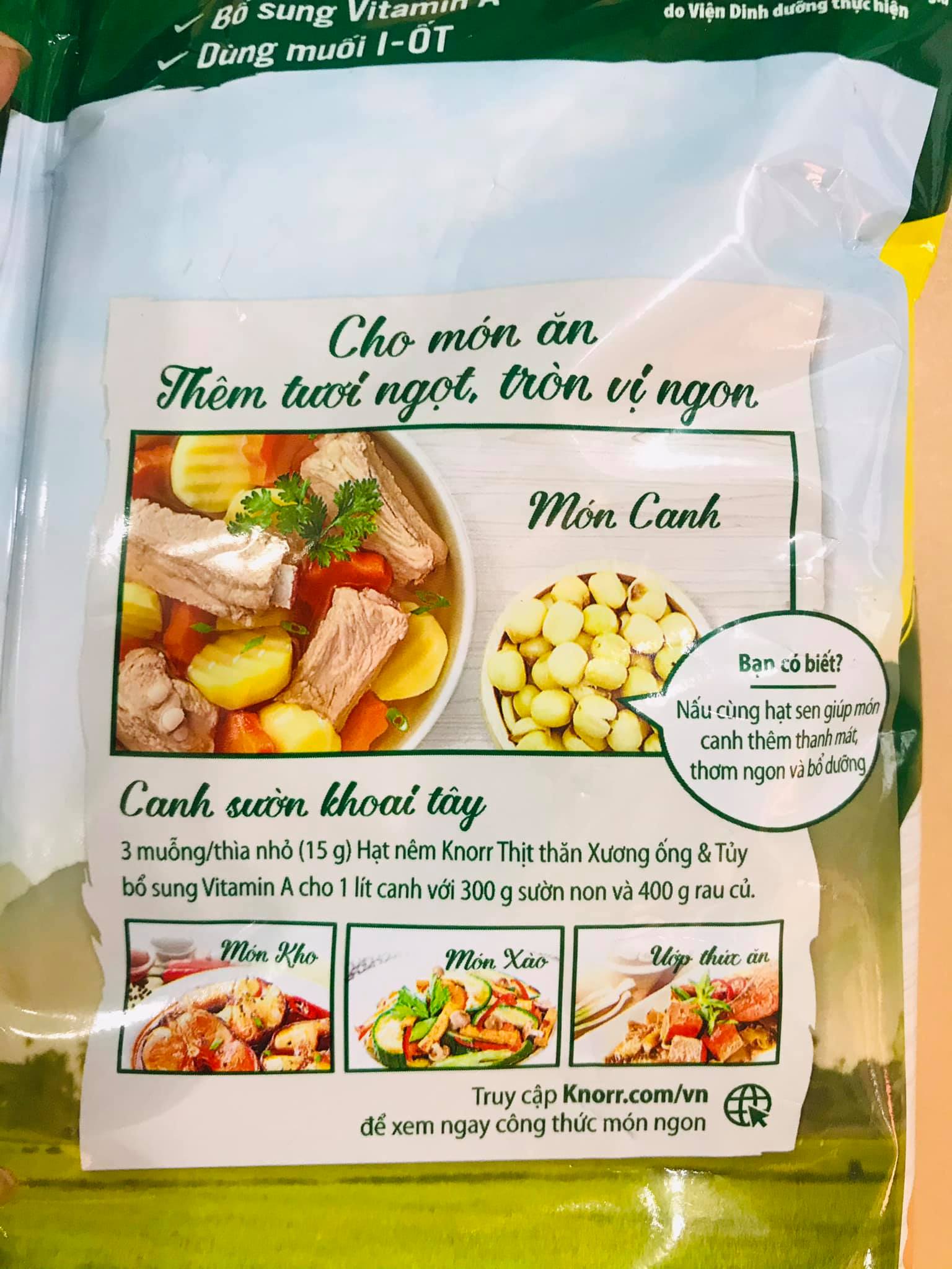Hạt nêm Knorr 400g /900g /1,8Kg