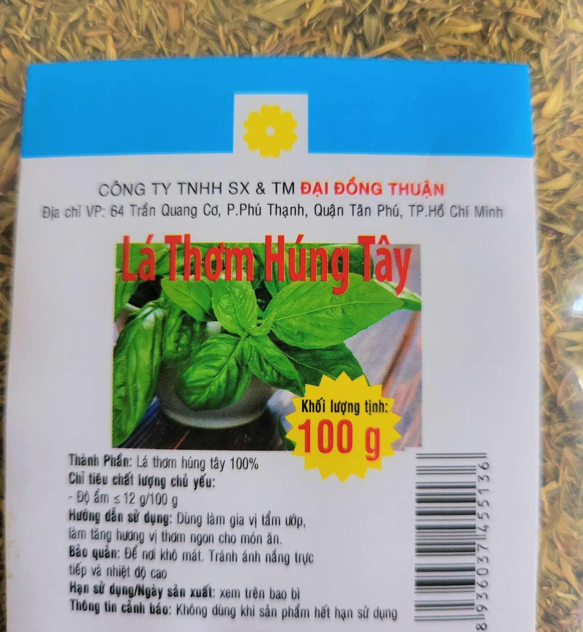 [Gói 100g - THYME] LÁ THƠM HÚNG TÂY KHÔ [VN] ĐẠI ĐỒNG THUẬN Thyme Rubbed
