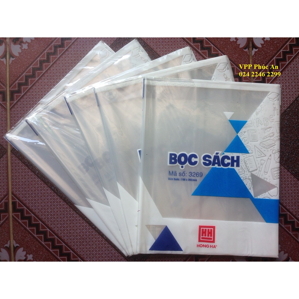 Bọc Sách Cấp 2, 3 Hồng Hà 3269 (190×265Mm)