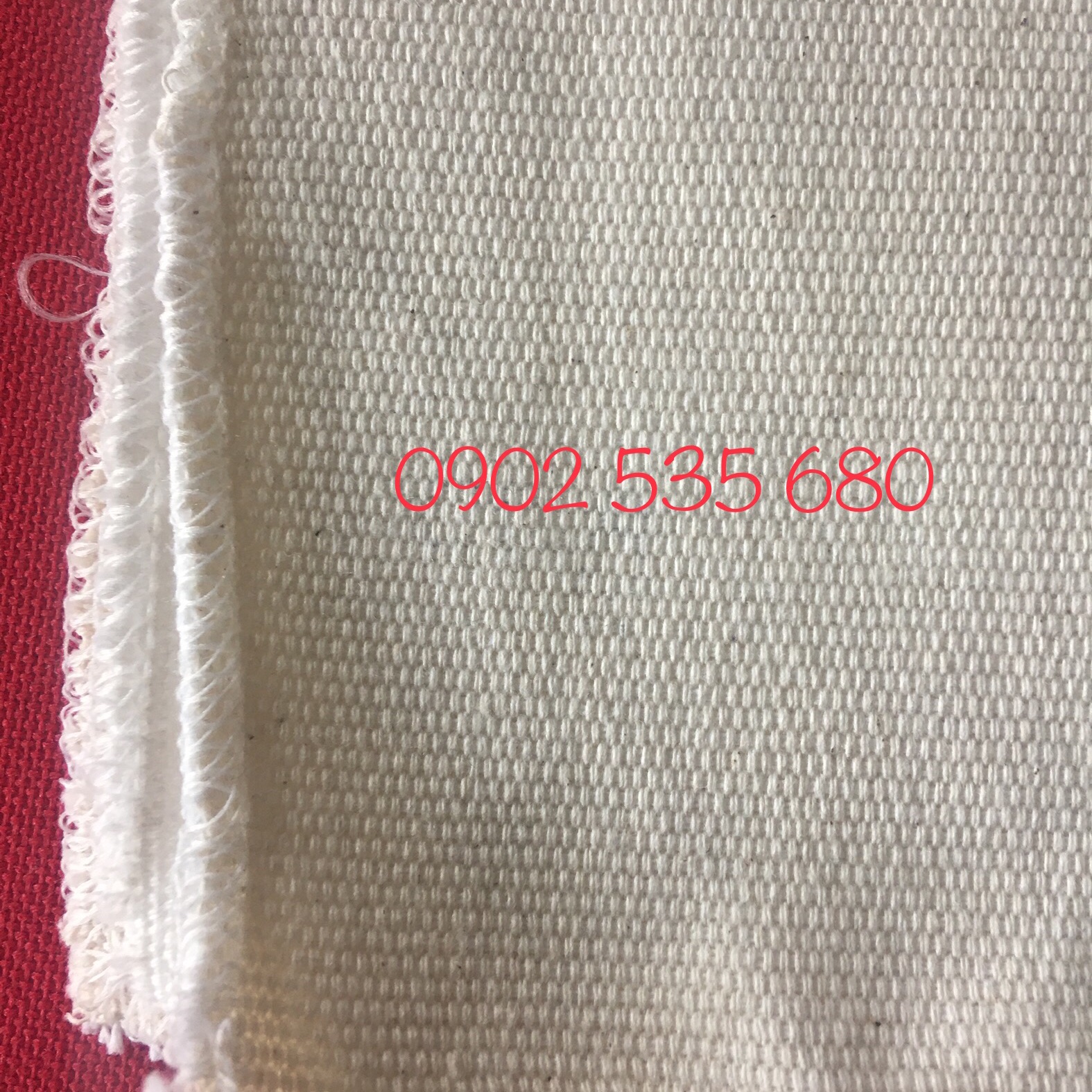 Vải bố canvas trắng tinh cao cấp khổ 1m6