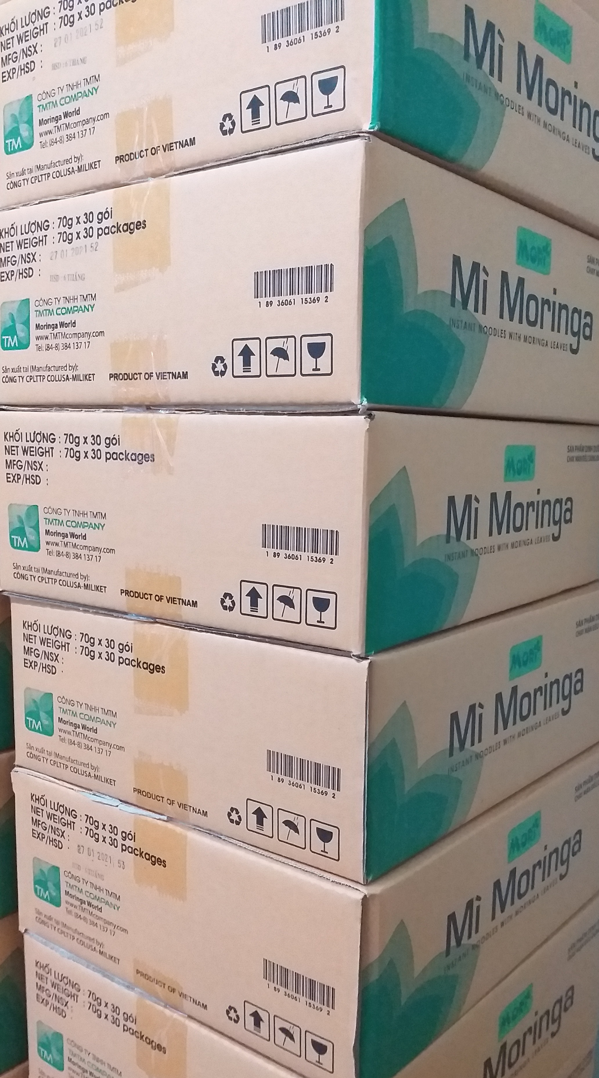 [HCM]Mì ăn liền chùm ngây MORI - Thùng 30 gói