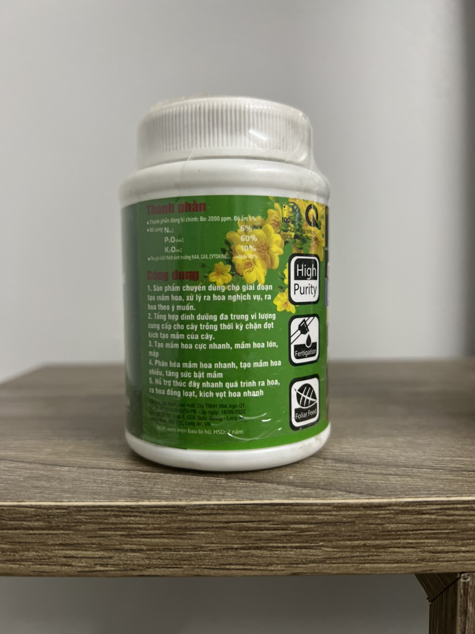 Phân bón Kích Hoa Mai Vàng (10-60-10) hũ 100g