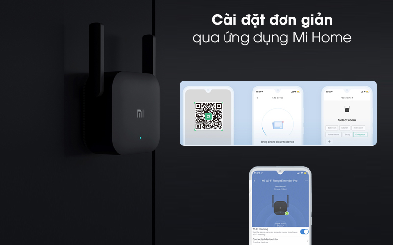 Bộ kích sóng wifi Mi Wifi Range Extender Pro - RC03