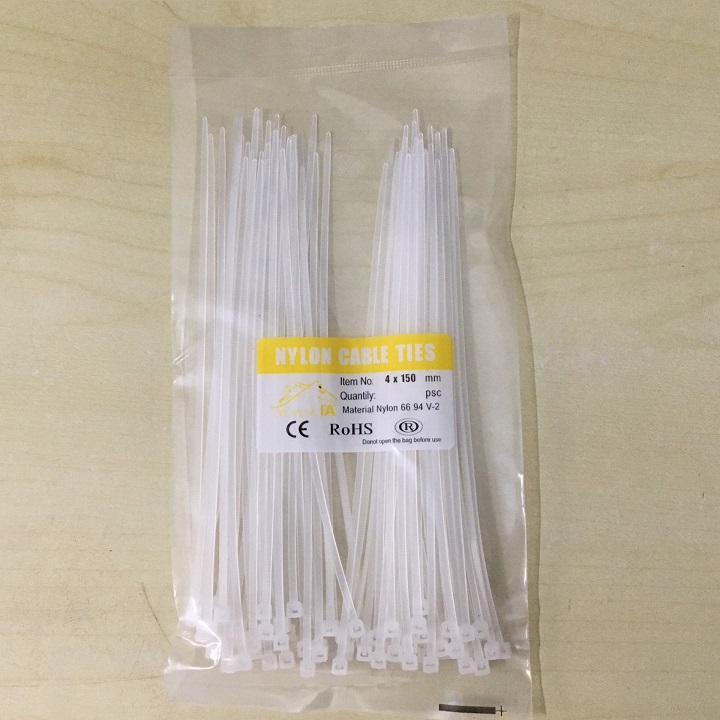 70 cộng/bịch - 4x150mm dây rút nhựa - dây zip