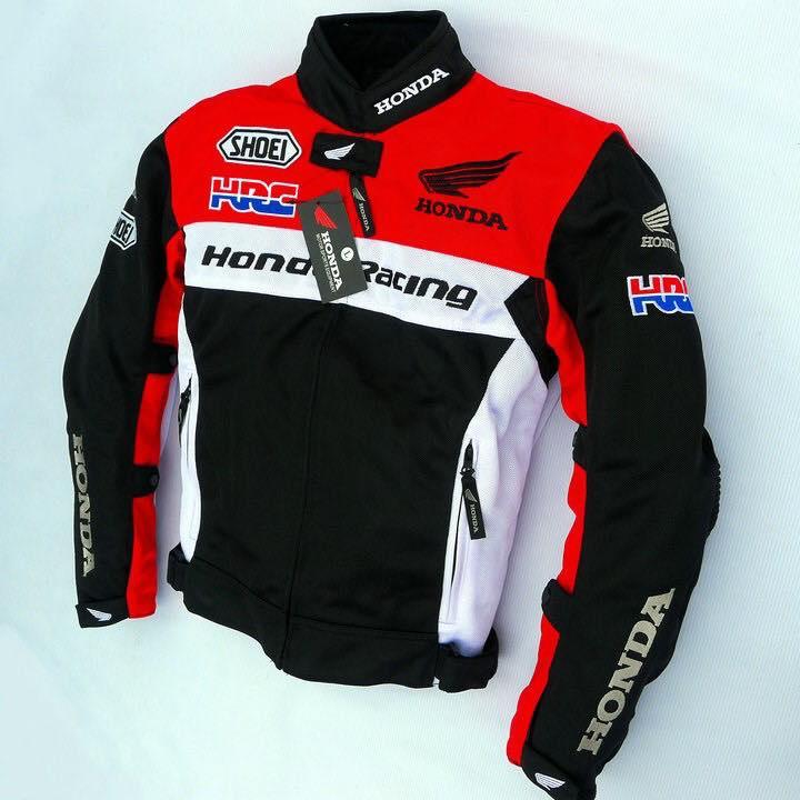 Áo Giáp Bảo Hộ Phối Lưới Honda HRC Đỏ
