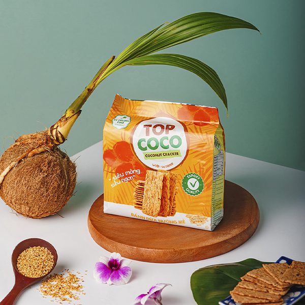 Bánh dừa nướng TOPCOCO vị mè