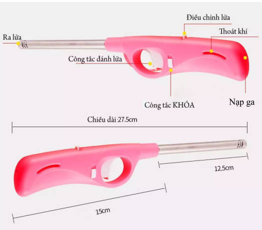 Súng mồi lửa bếp cồn và bếp ga đa năng