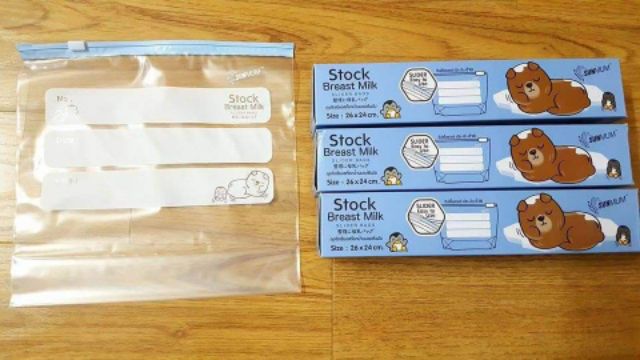 Túi zip bảo quản Sunmum Thái Lan (hộp 10 túi)