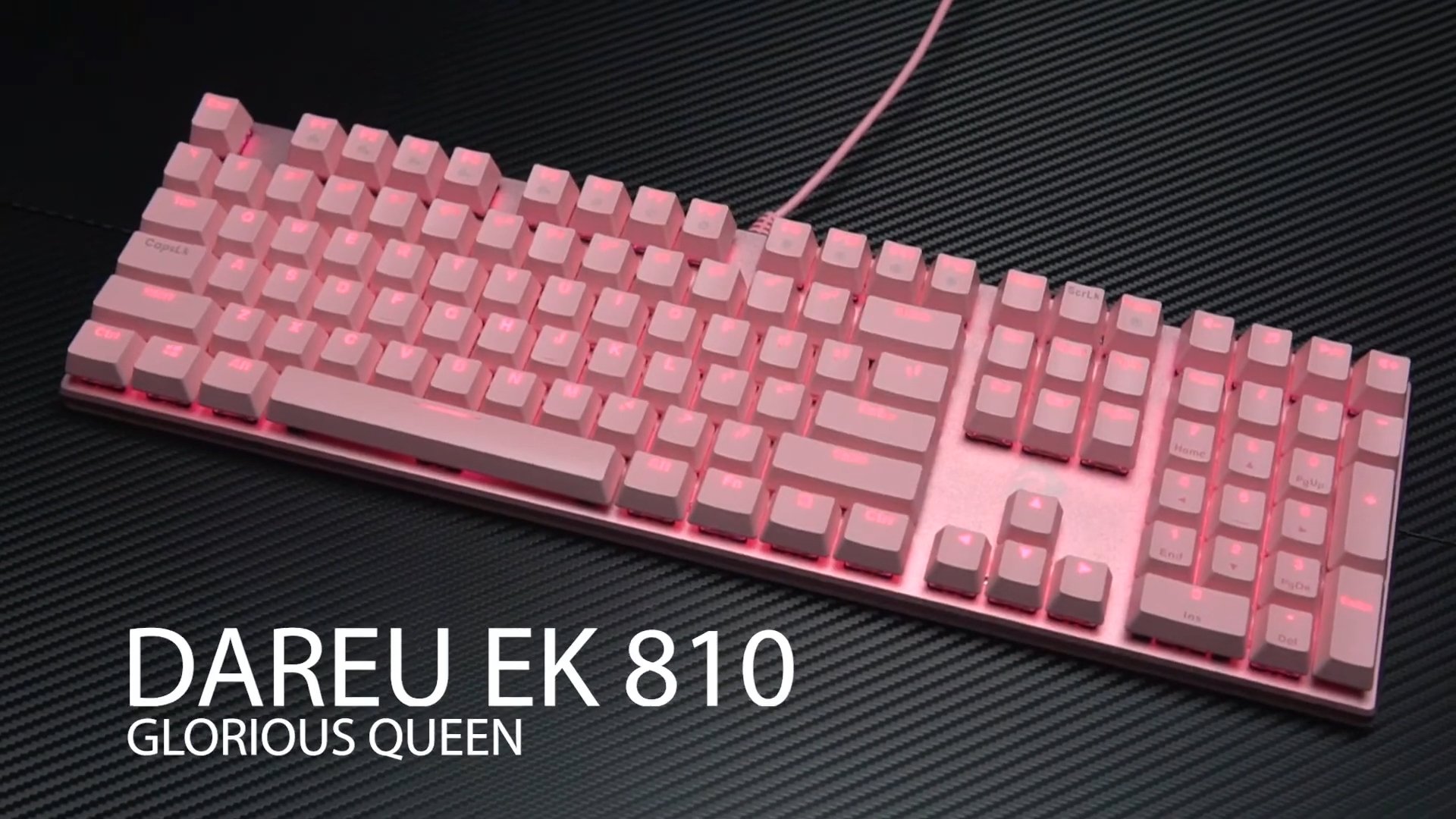 Bàn phím cơ DareU EK810 Queen Pink Blue switch (LED sáng)