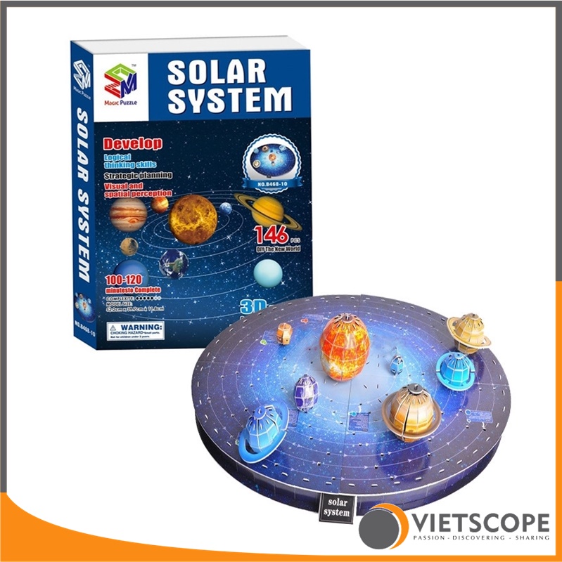 [HCM]Bộ lắp ráp mô hình Hệ mặt trời 3D Solar System