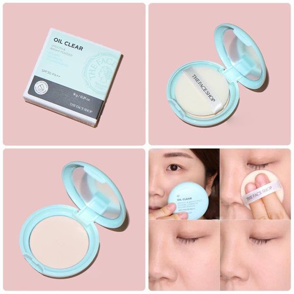 Phấn phủ kiềm dầu oil The Face Shop COCOLUX