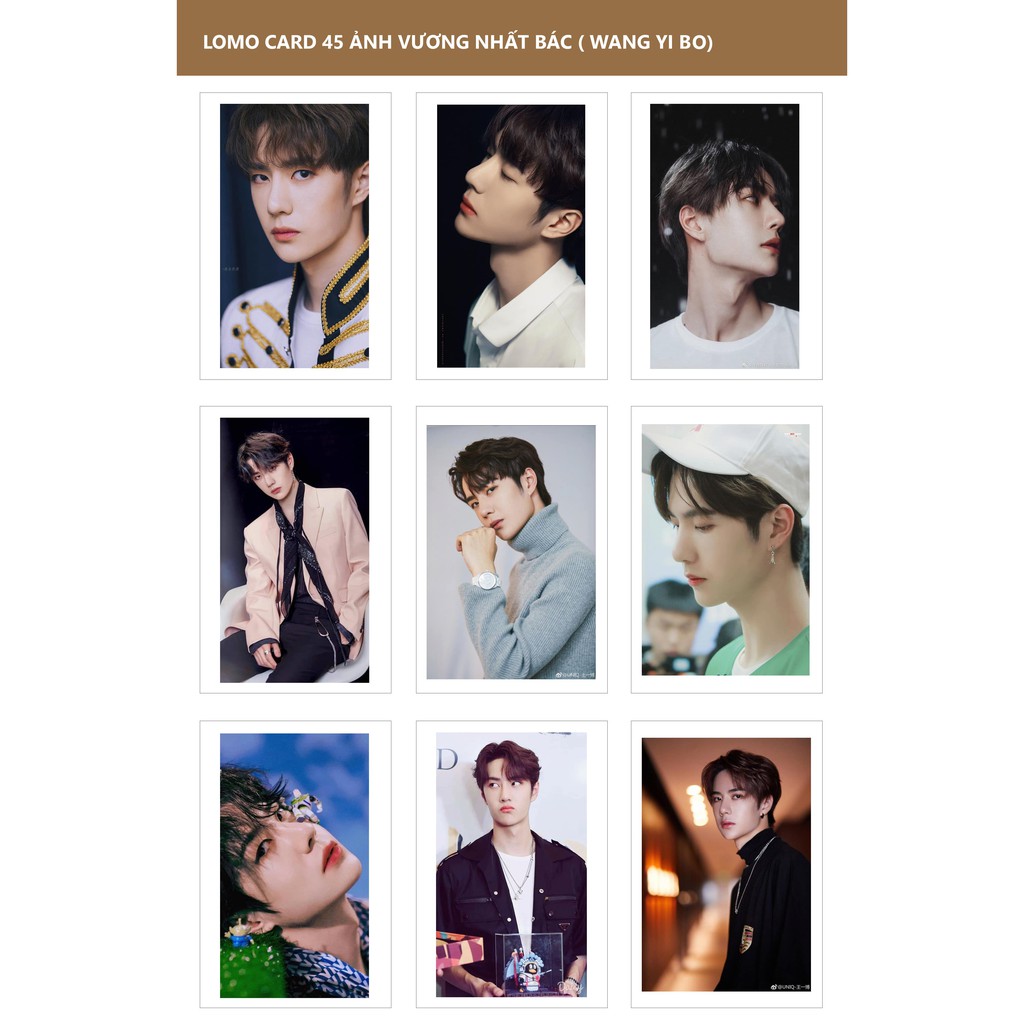 Lomo card ảnh vương nhất bác - gồm 45 ảnh