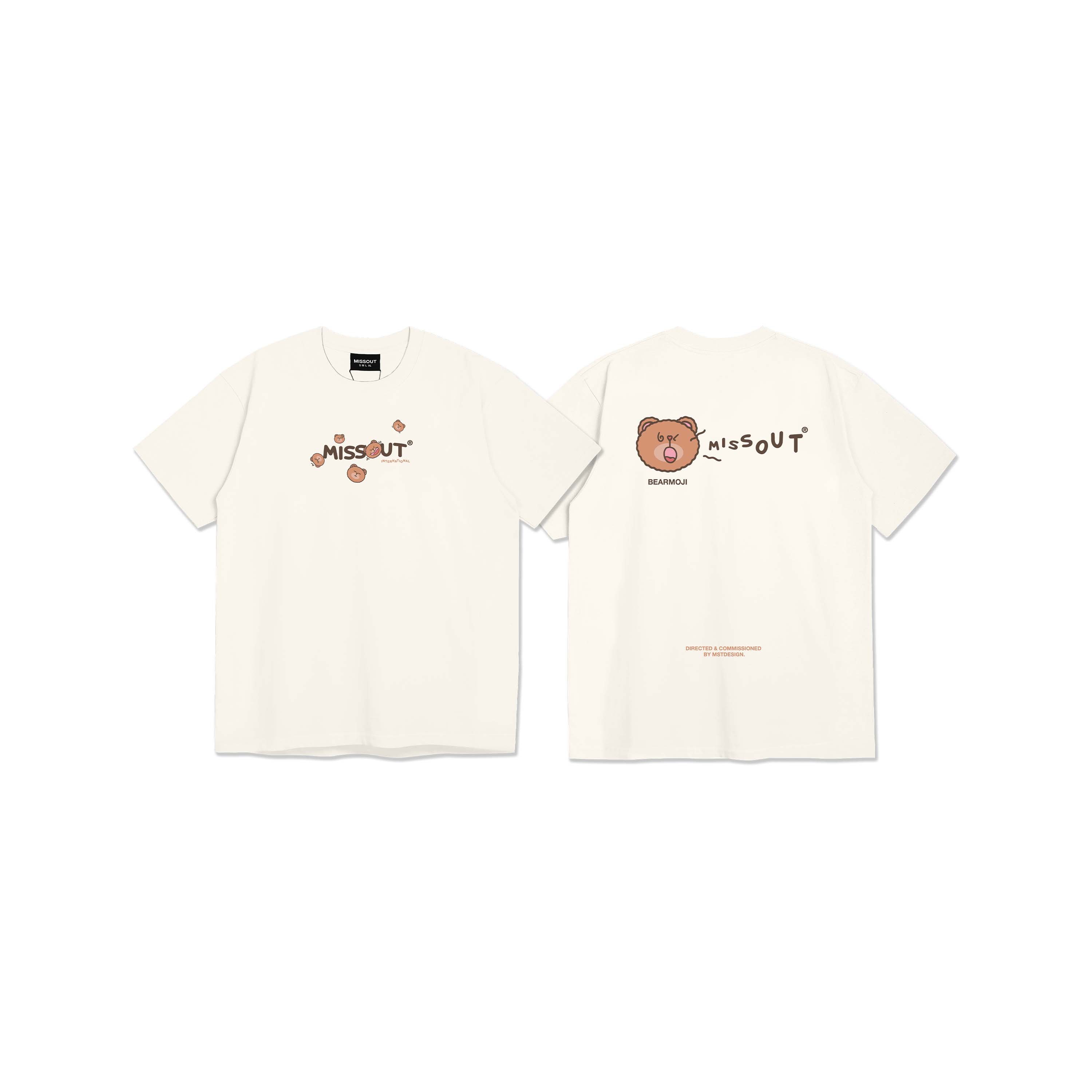 ÁO THUN BEARMOJI MISSOUT
