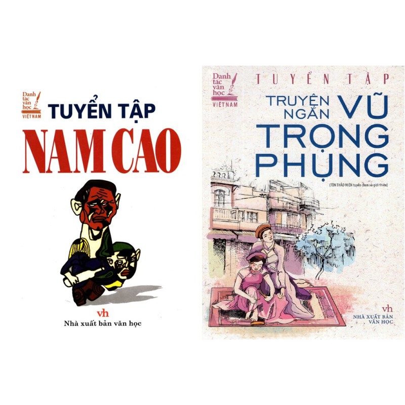 Sách - Combo Danh tác Việt Nam Tuyển Tập Truyện Ngắn Vũ Trọng Phụng + Tuyển Tập Nam Cao Mhbooks tặng Bookmark