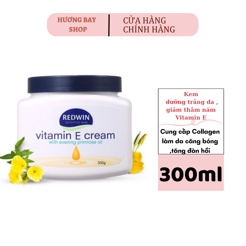 Kem  dưỡng ẩm trắng da Redwin Vitamin E Cream Của Úc