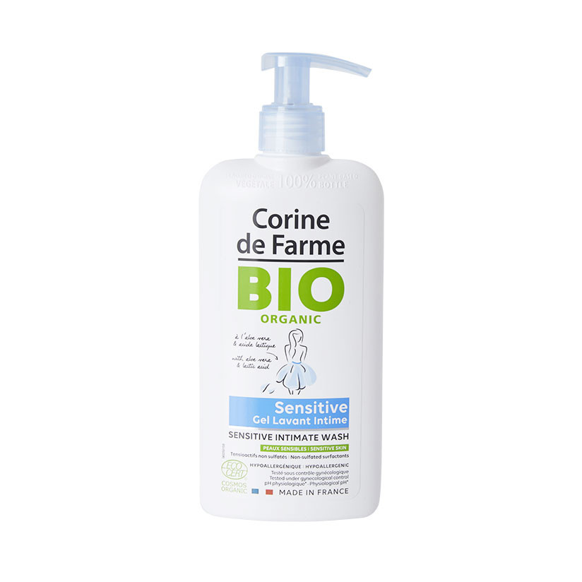 Gel vệ sinh phụ nữ Corine de Farme BIO Organic Intimate Gel Sensitive