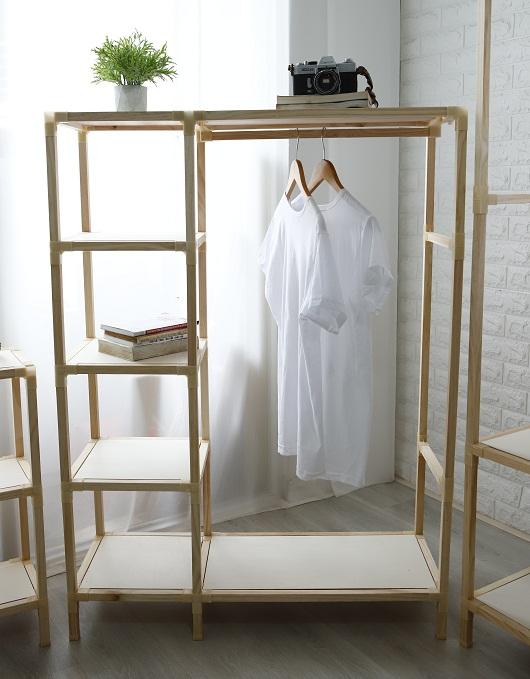 Kệ Gỗ Treo quần áo nhỏ gọn