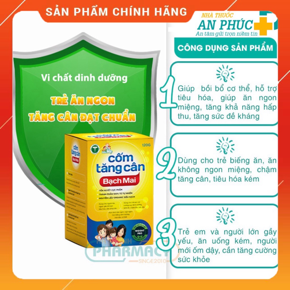 Cốm tăng cân Bạch Mai ⚡ Cốm tăng chiều cao Kích thích ăn ngon date mơi