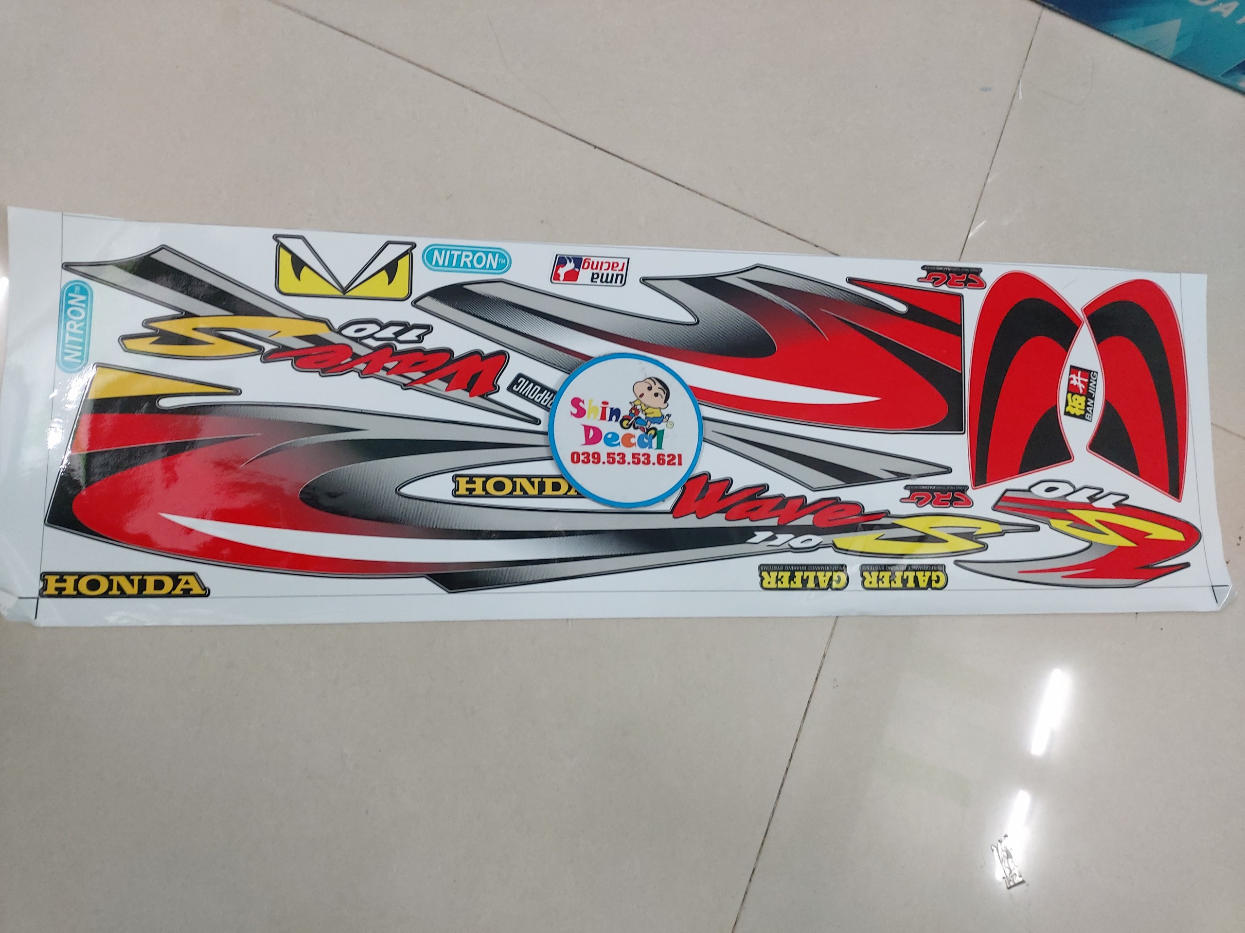 Tem xe wave nhỏ kiểu wave thái