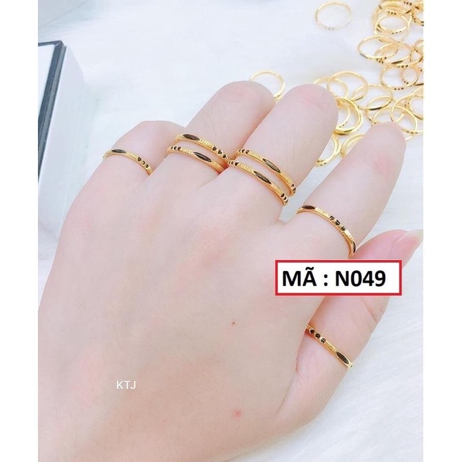 [GIÁ SỐC] NHẪN MẠ VÀNG BỀN MÀU CAO CẤP