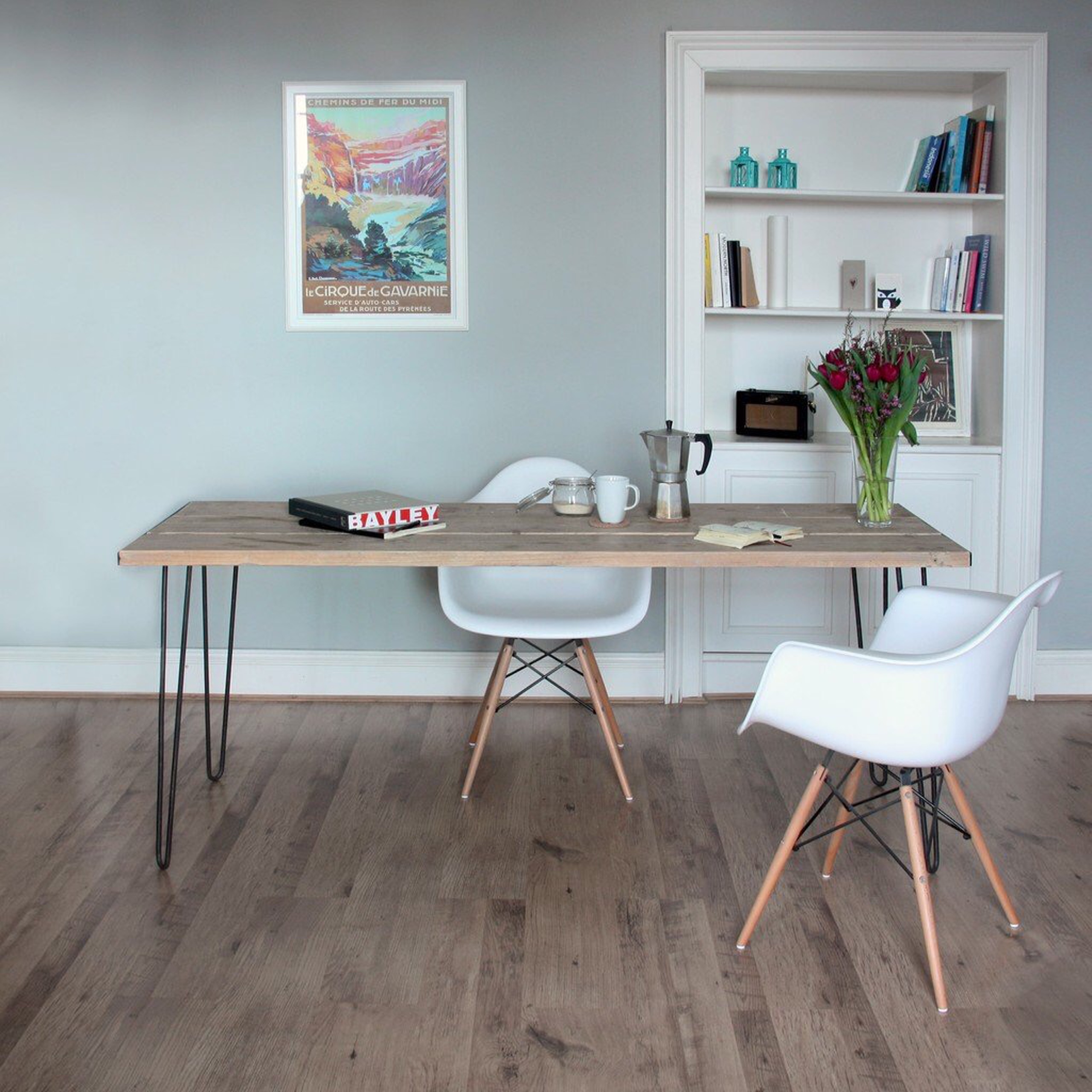 [GHẾ CAFE - GHẾ ĂN] Ghế thuyền Eames chân gỗ