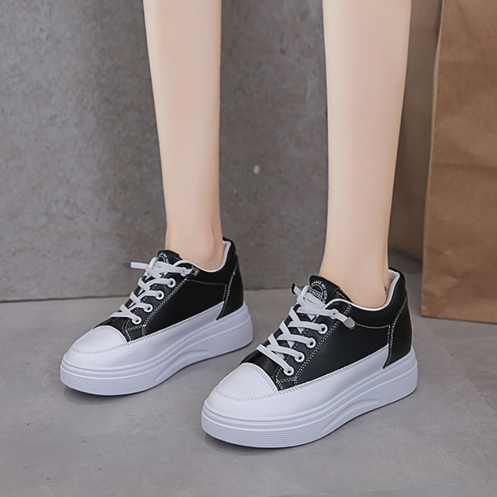 Giày Sneakers độn đế 6cm chất da pu êm nhẹ PS339