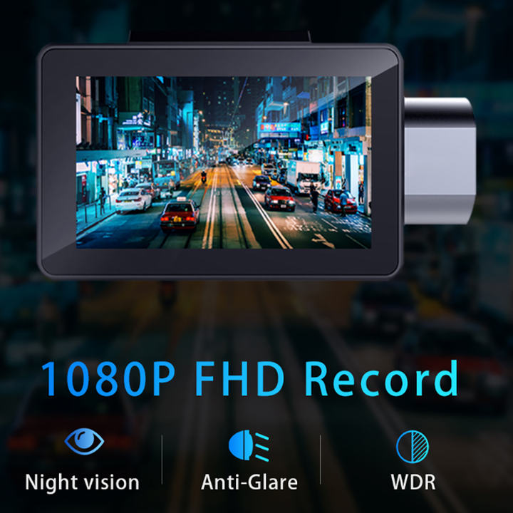 Camera hành trình ô tô Wifi, 4G  Phisung K11 Plus, Android: 8.1, màn hình LCD IPS 3 inch