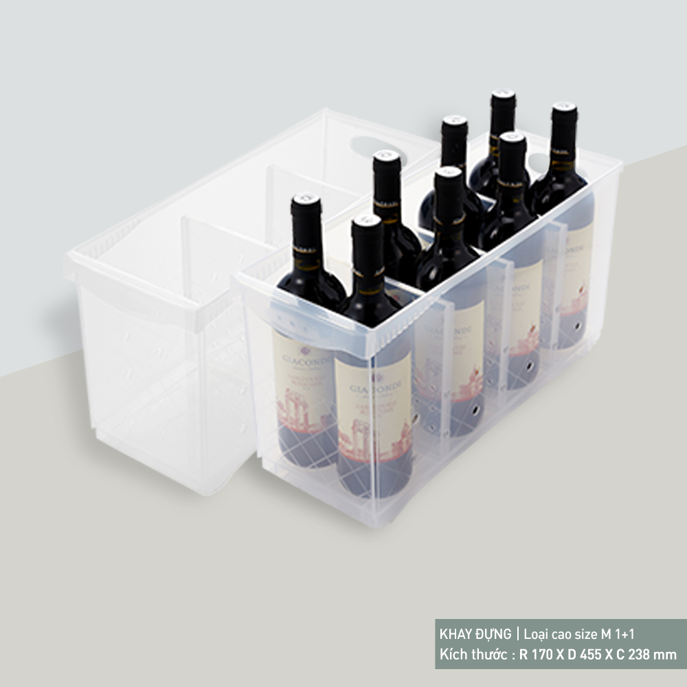 Khay nhựa Oliving loại cao size M (Tray 2)