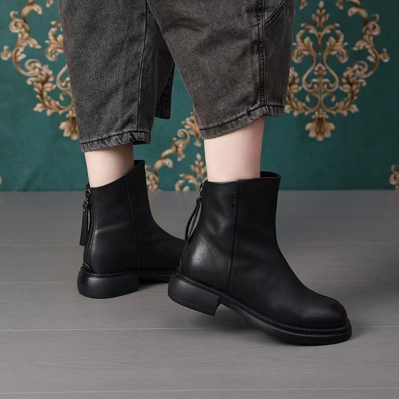 Giày Boot Bốt Martin Thời Trang Da Cao Cấp Hàn Quốc