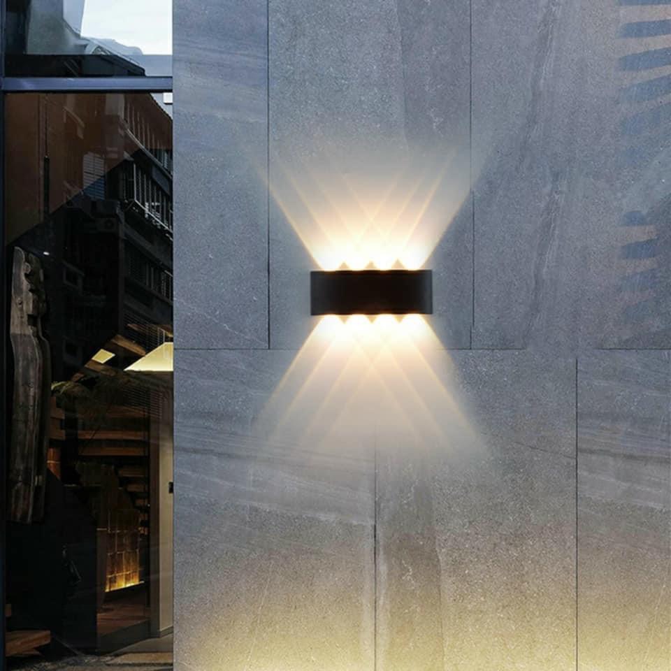 [SIÊU GIẢM GIÁ] Đèn Hắt CAO CẤP Led trang trí gắn tường 8 mắt siêu sáng