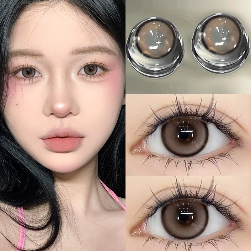 Japan South Korea exports original 30 pieces of brown color contact lenses per day size and diameter disposable 10 pieces of contact lenses single throw TN